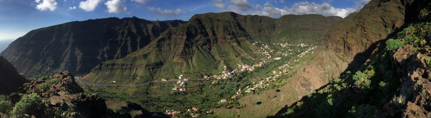 magnificent view of the Valle Gran Rey